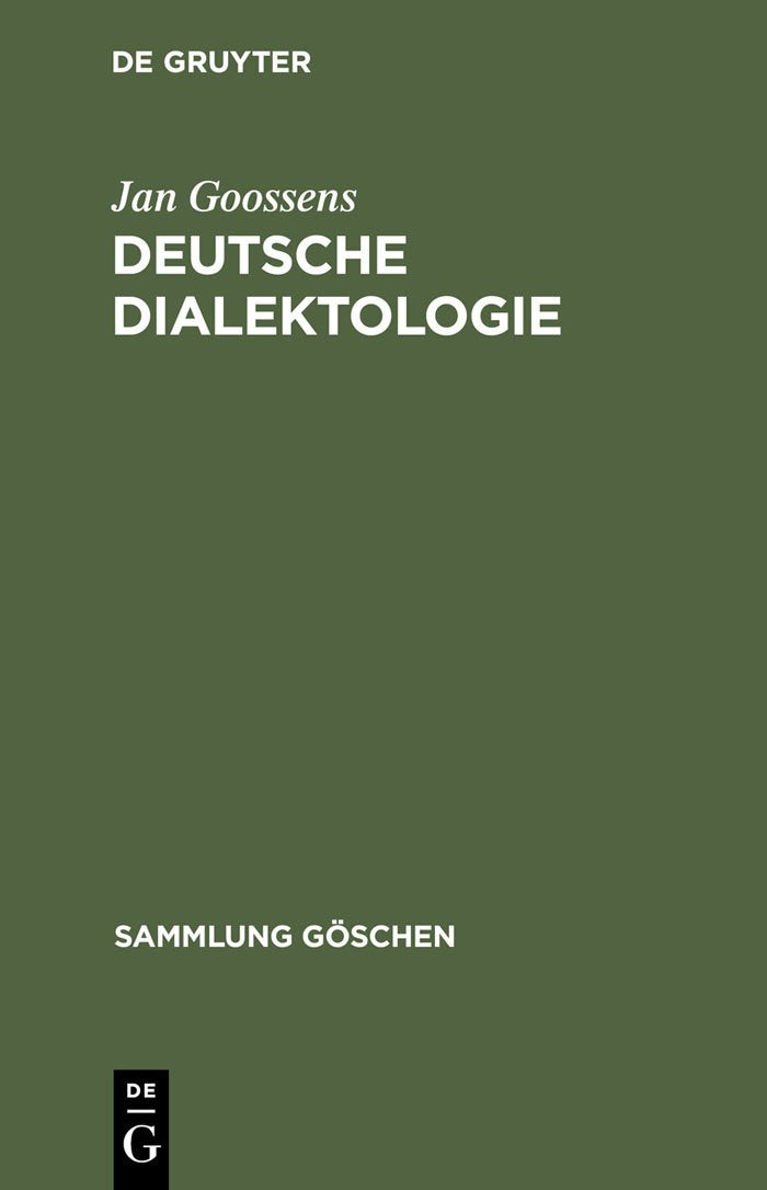 Product Image: Deutsche Dialektologie