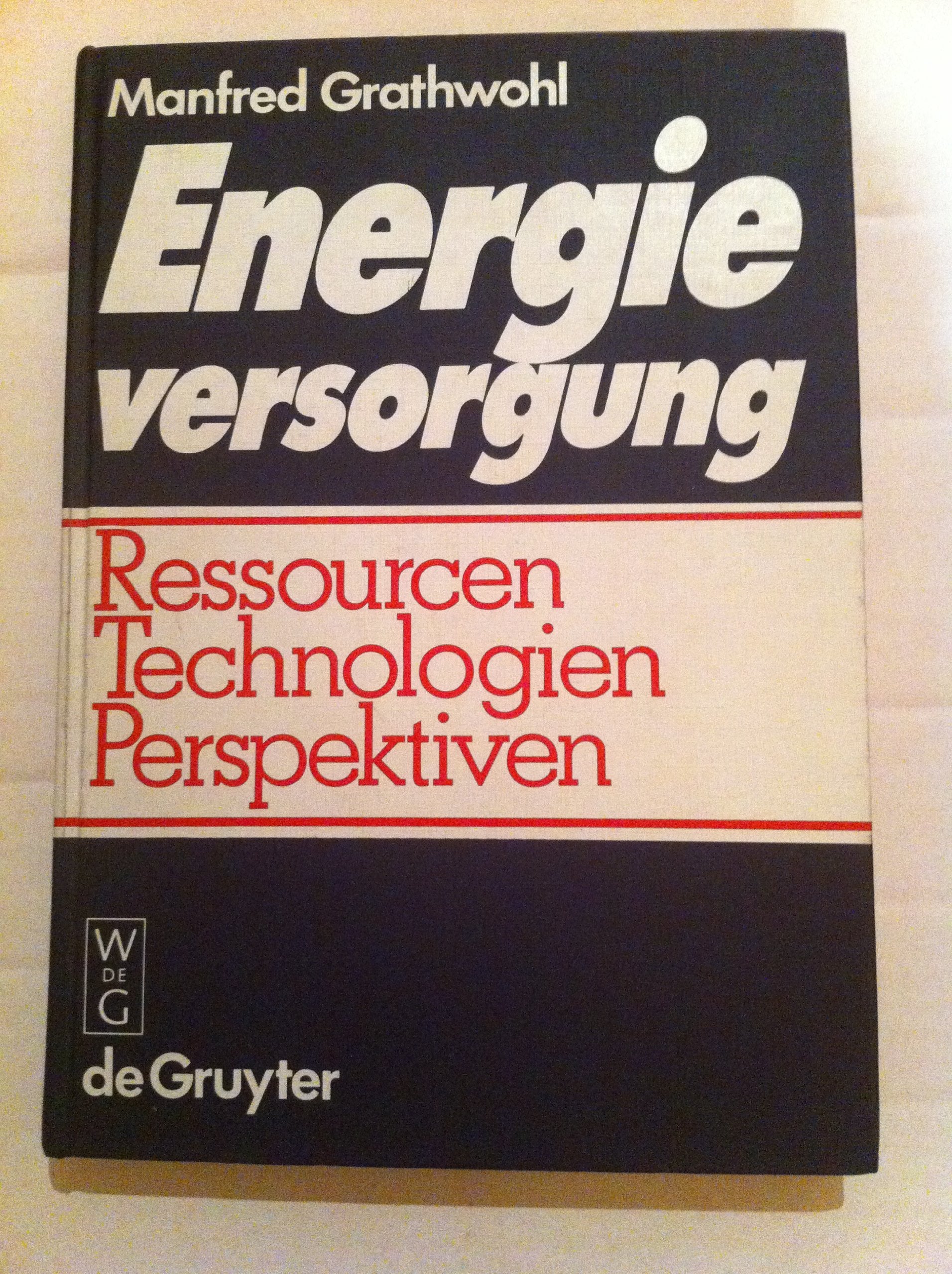Energieversorgung: Ressourcen, Technologien, Perspektiven Memories