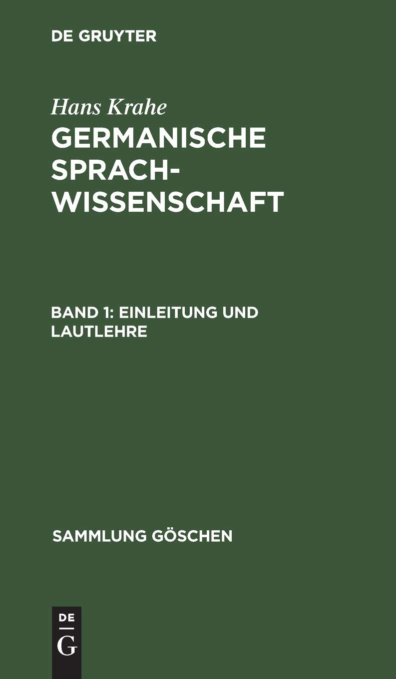 Einleitung und Lautlehre (Sammlung Göschen, 2232, Band 2232) Social Sciences