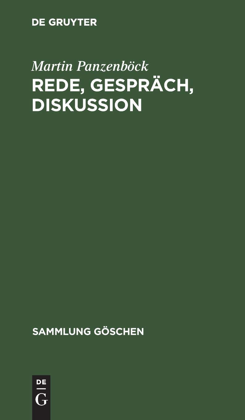 Rede, Gespräch, Diskussion Professional & Reference Books