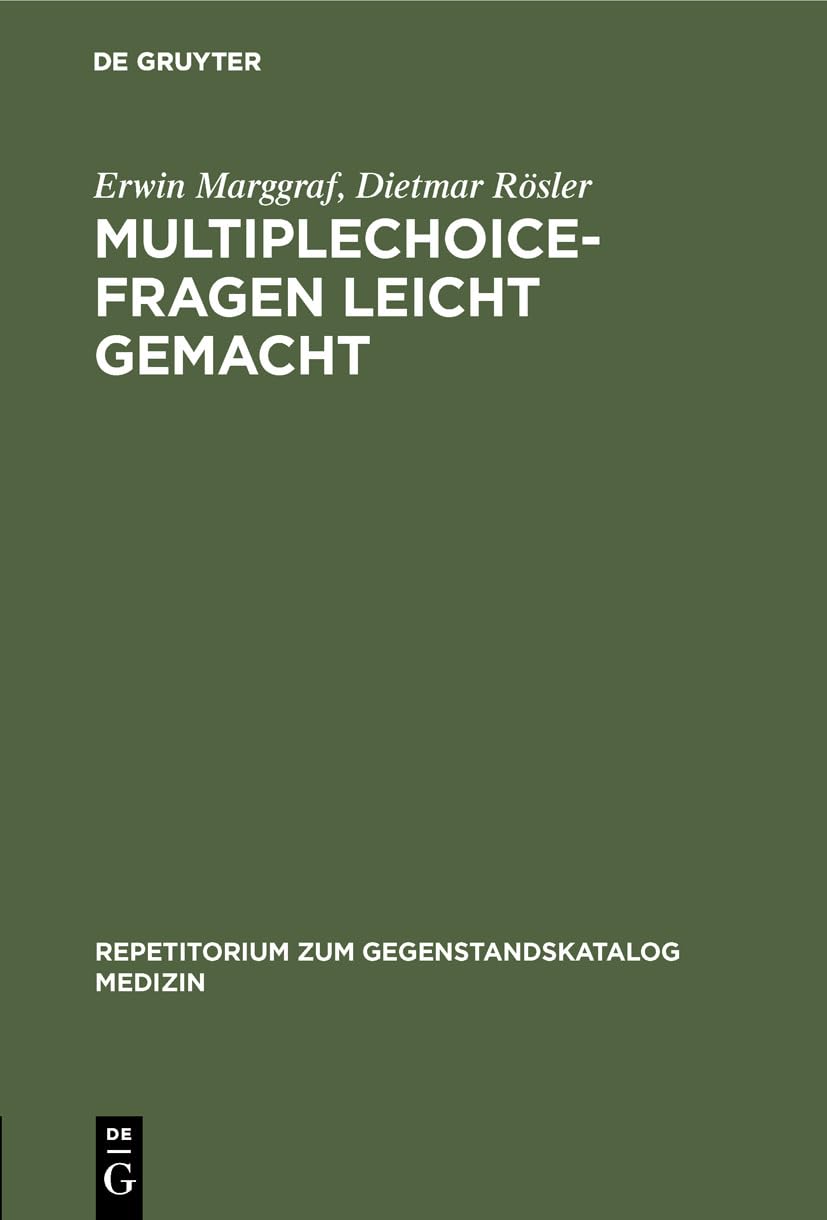 Multipleçhoice-fragen Leicht Gemacht: E. Einf. in D. Struktur D. Fragen book
