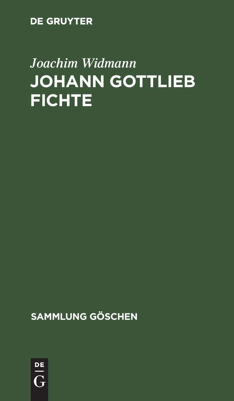 Johann Gottlieb Fichte Philosophy