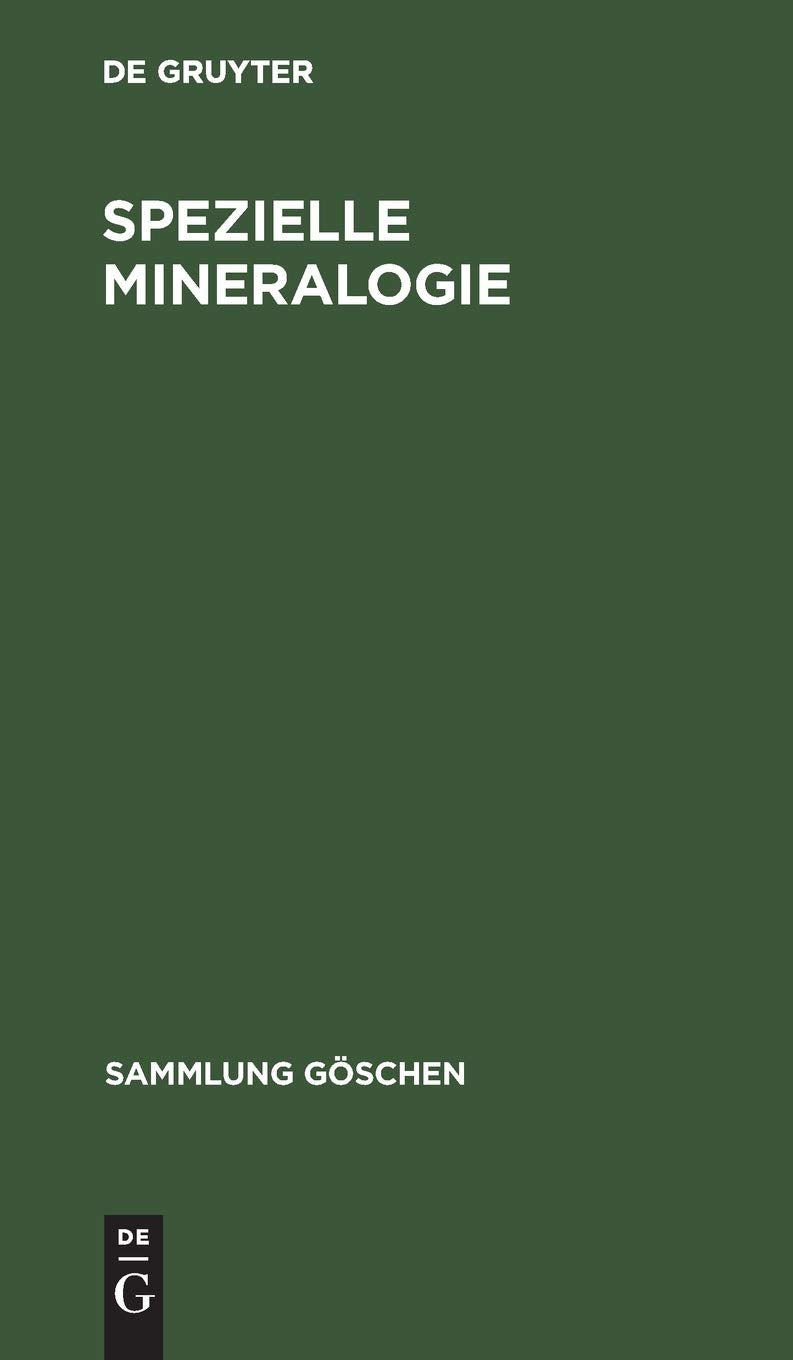 Product Image: Spezielle Mineralogie