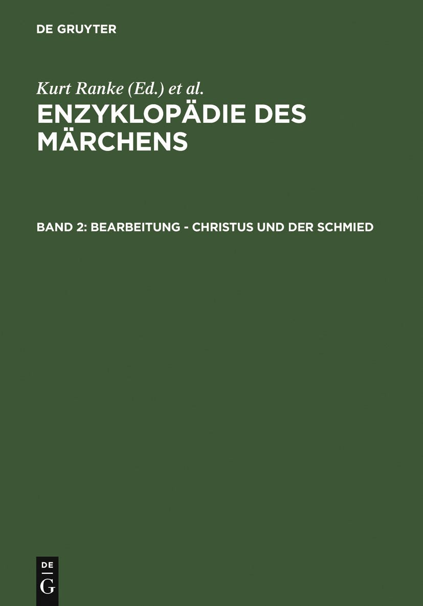 Bearbeitung - Christus und der Schmied (Enzyklopädie des Märchens) Social Sciences