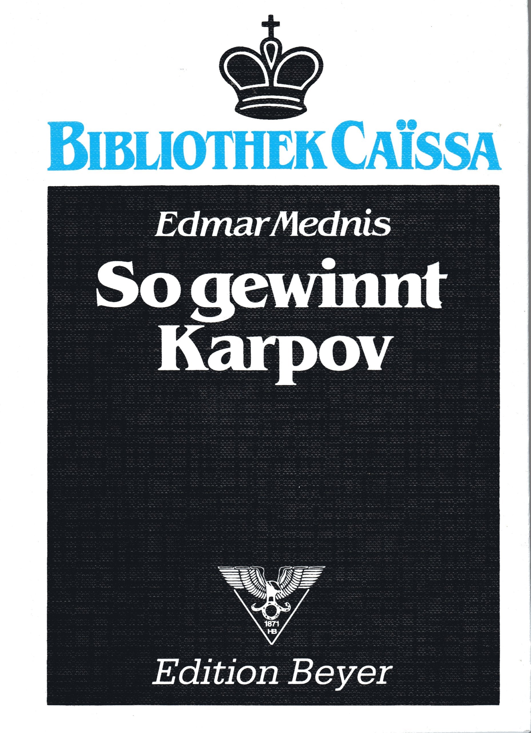 So gewinnt Karpov (Bibliothek Caissa) General education