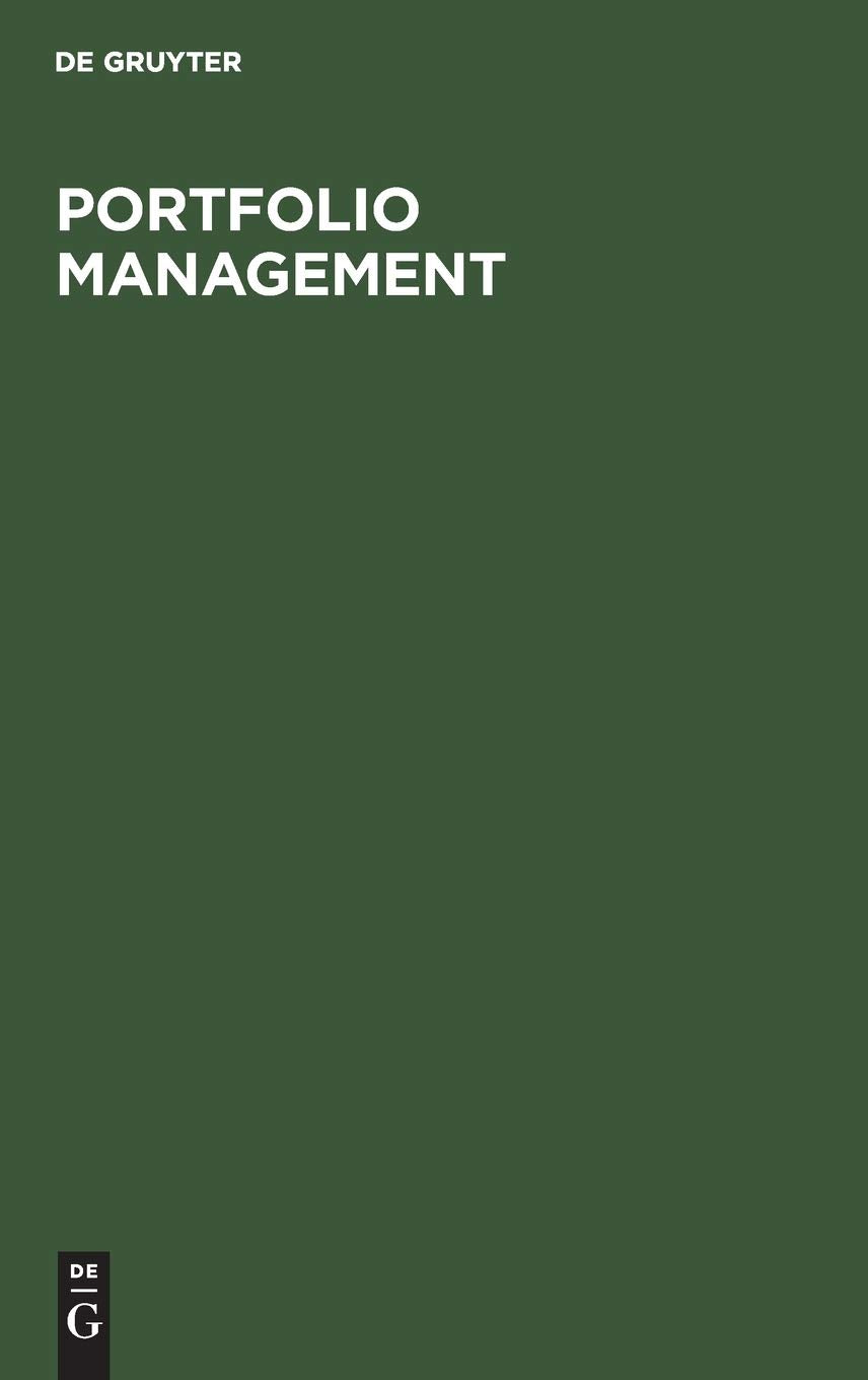 Portfolio Management Business, Finance & Career Books