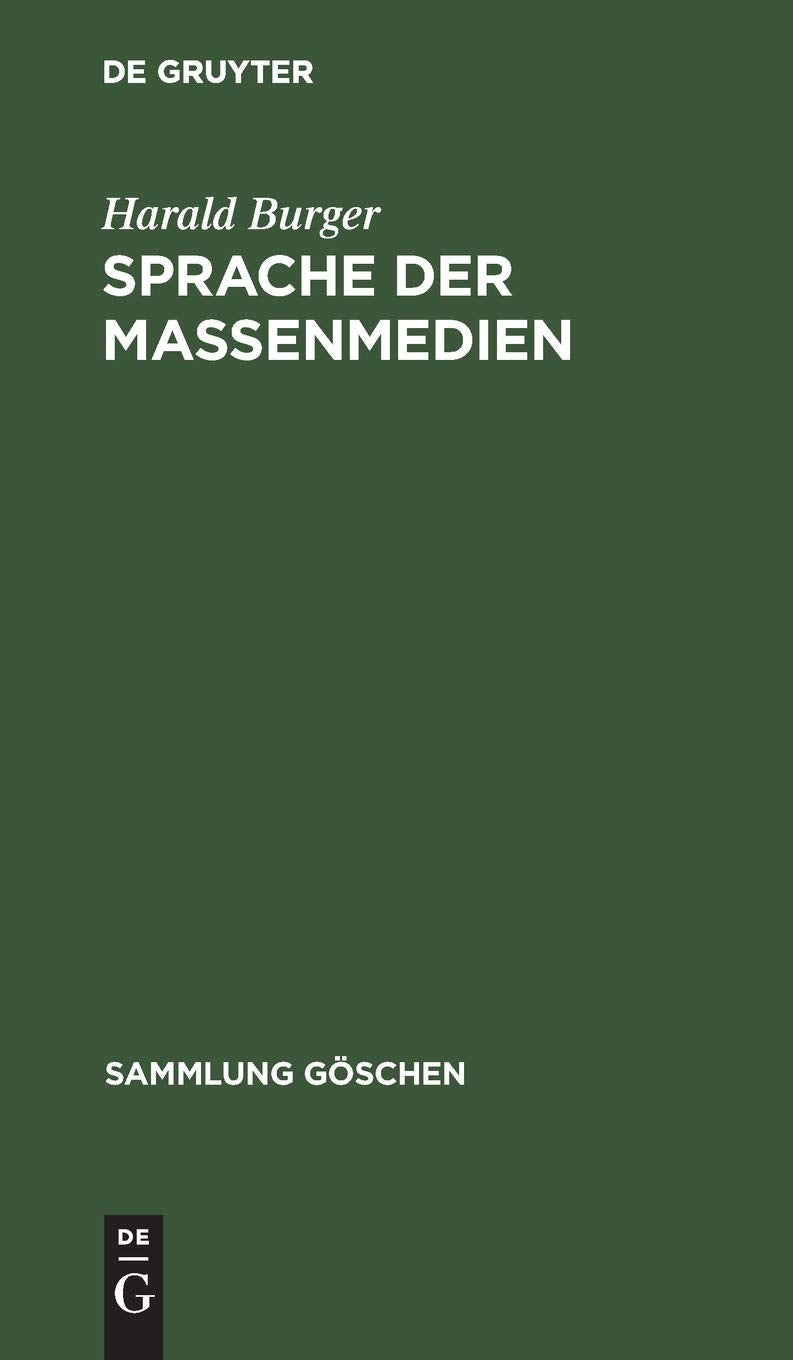 Product Image: Sprache der Massenmedien