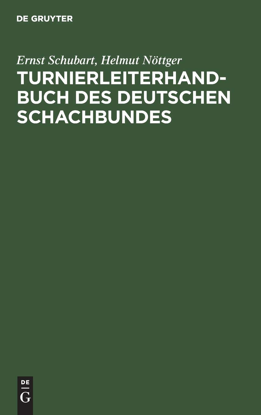 Turnierleiterhandbuch des Deutschen Schachbundes Leisure & Fun
