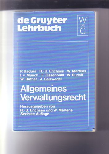 Allgemeines Verwaltungsrecht (De Gruyter Lehrbuch) Law