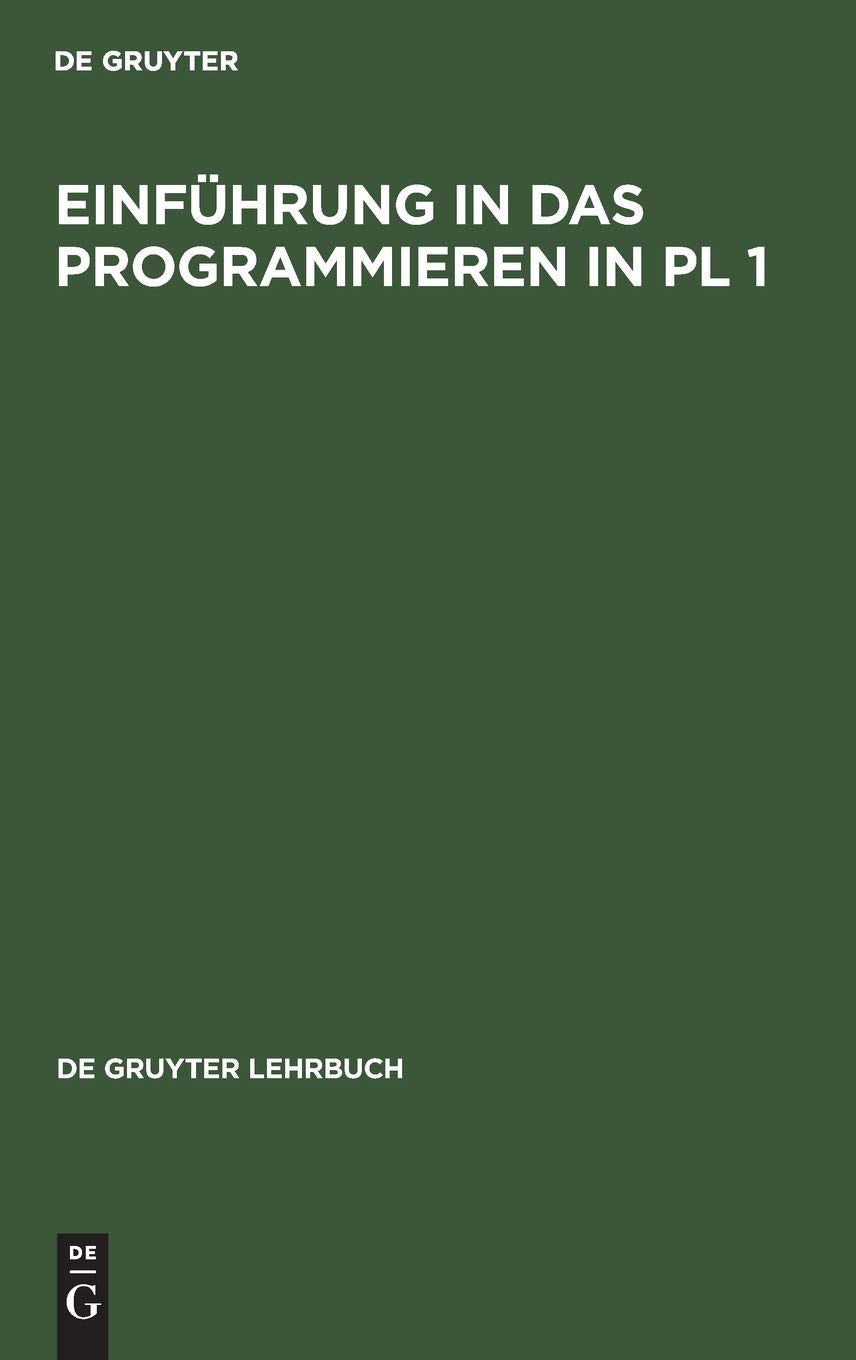 Product Image: Einführung in das Programmieren in PL 1