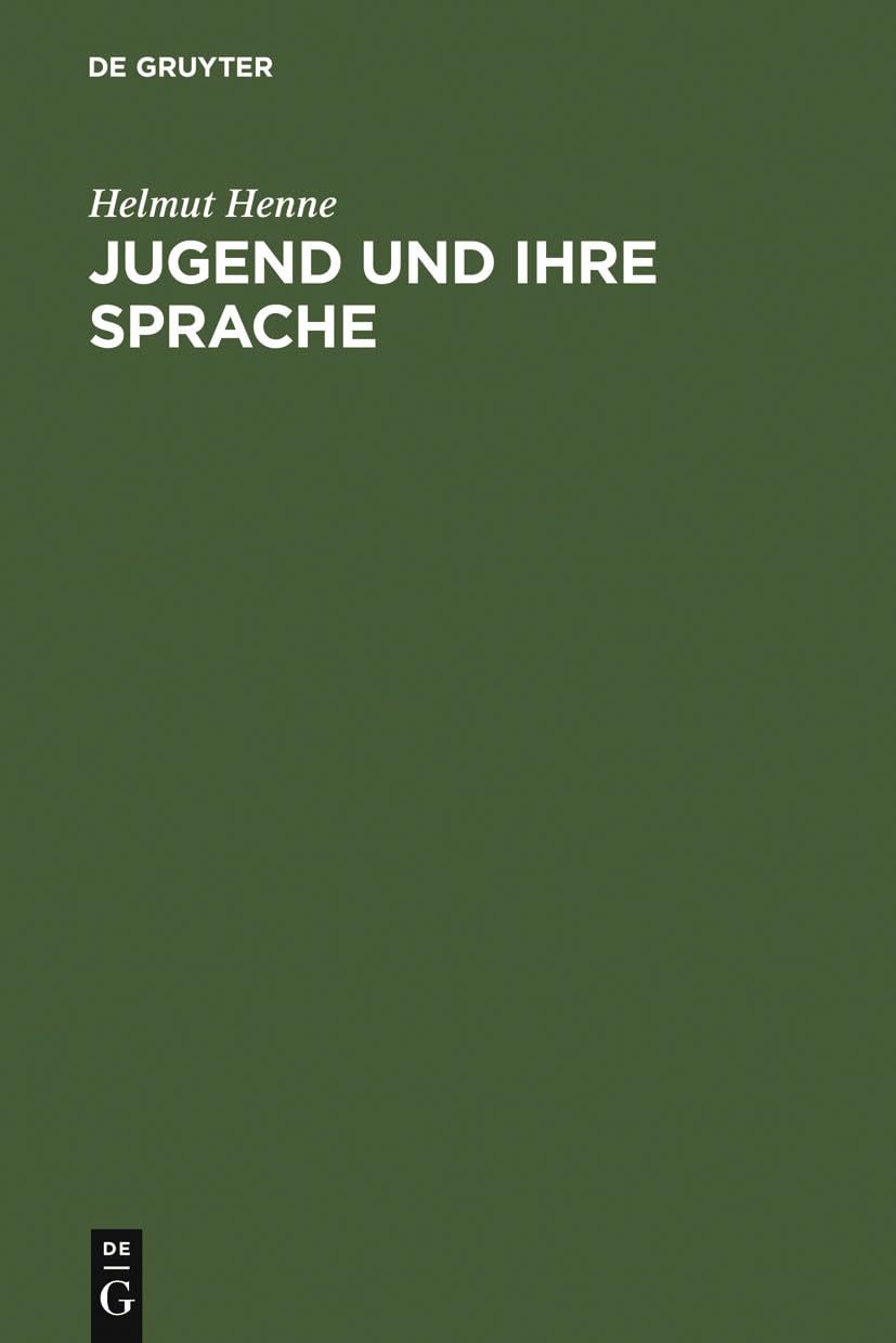 Product Image: Jugend und ihre Sprache