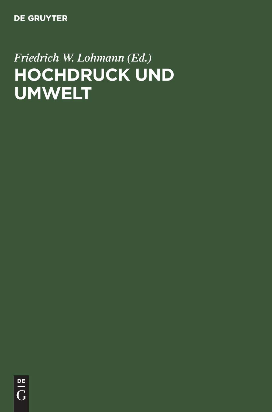 Hochdruck und Umwelt Medicine