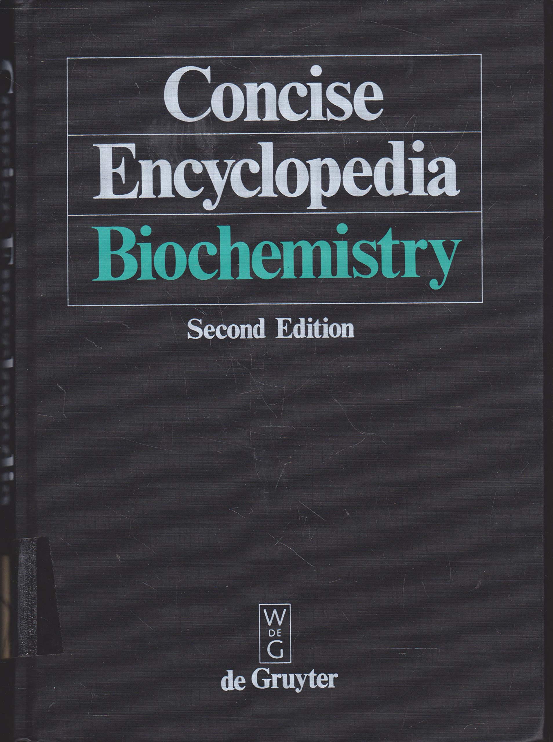 Concise Encyclopedia Biochemistry Reference Books