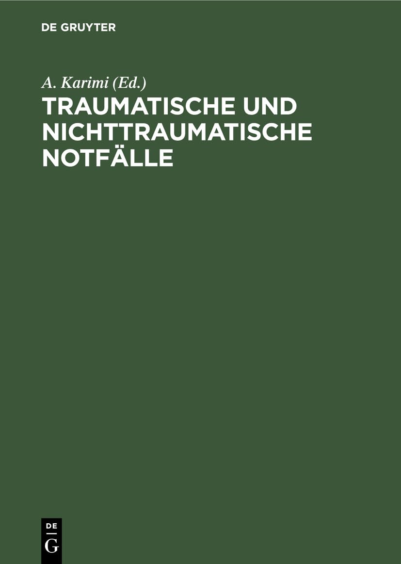 Traumatische und nichttraumatische Notfälle book