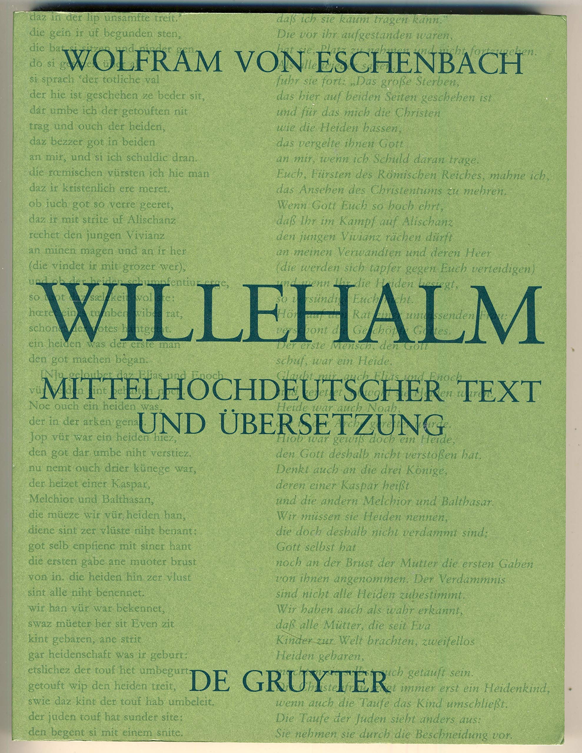 Willehalm: Text der Ausgabe von Werner Schröder Contemporary literature