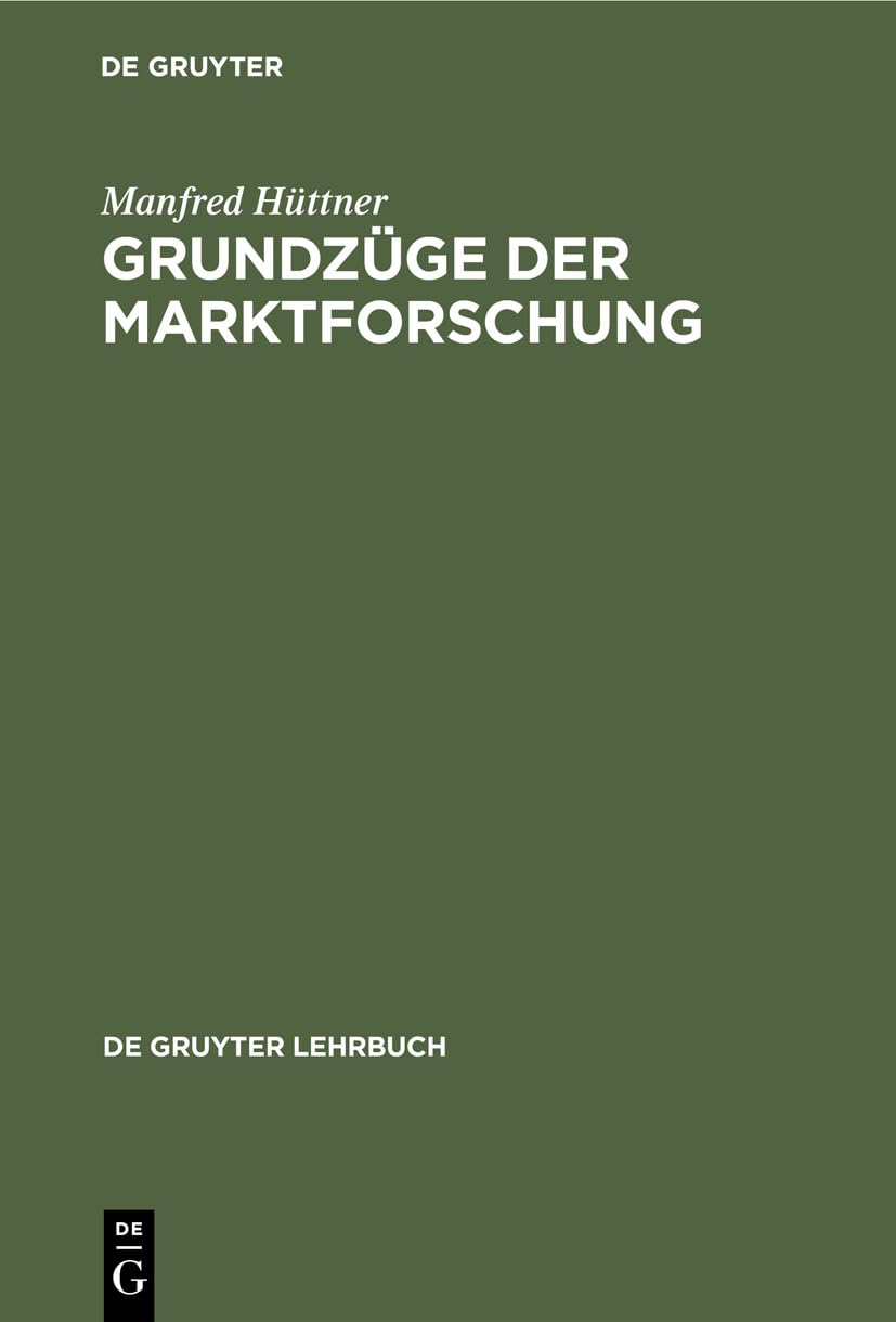 Grundzüge der Marktforschung Business, Finance & Career
