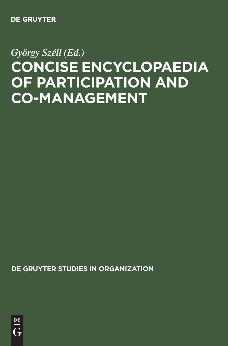 Concise Encyclopaedia of Participation and Co-management book