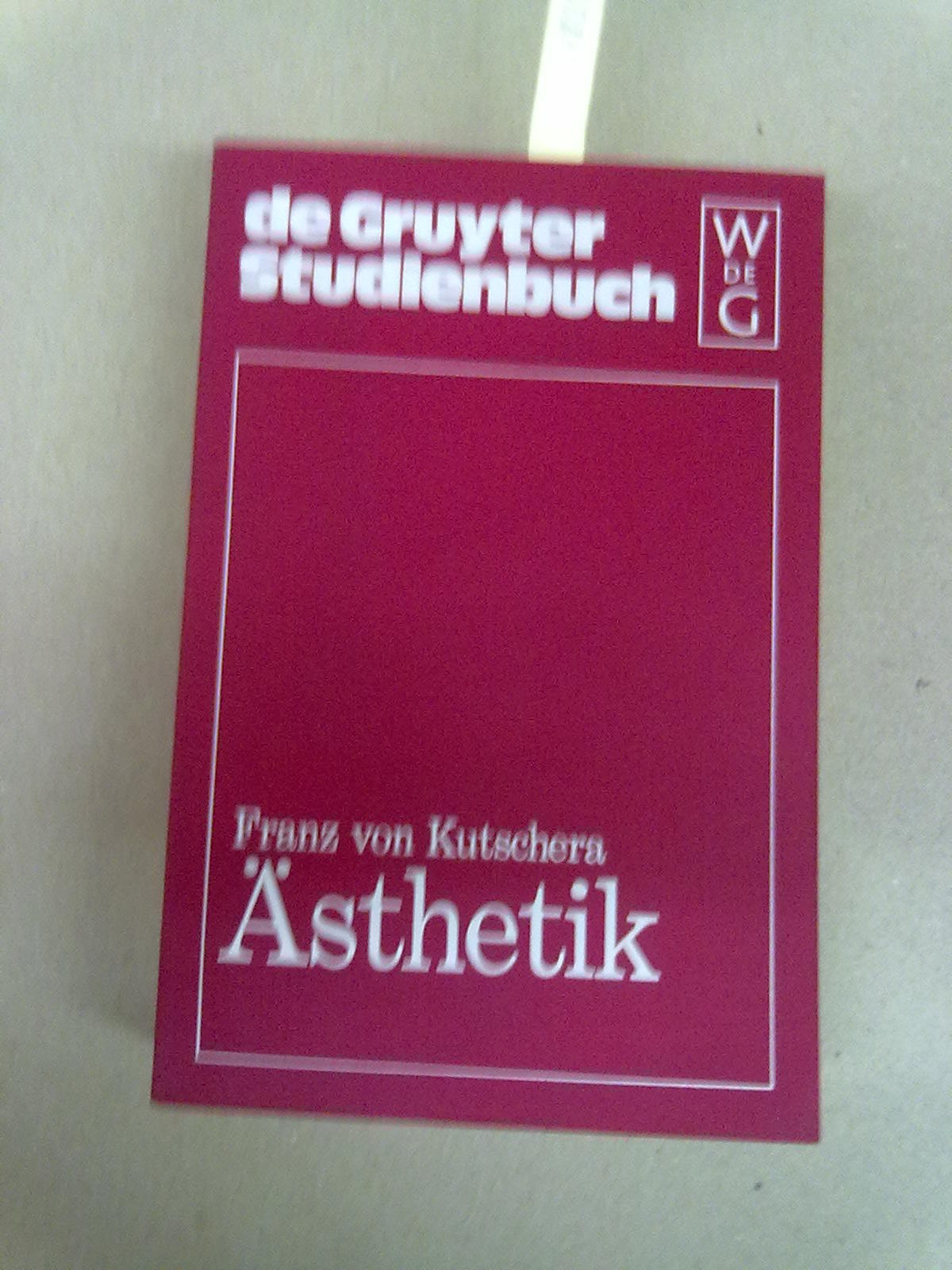 Product Image: Ästhetik (de Gruyter Studienbuch)