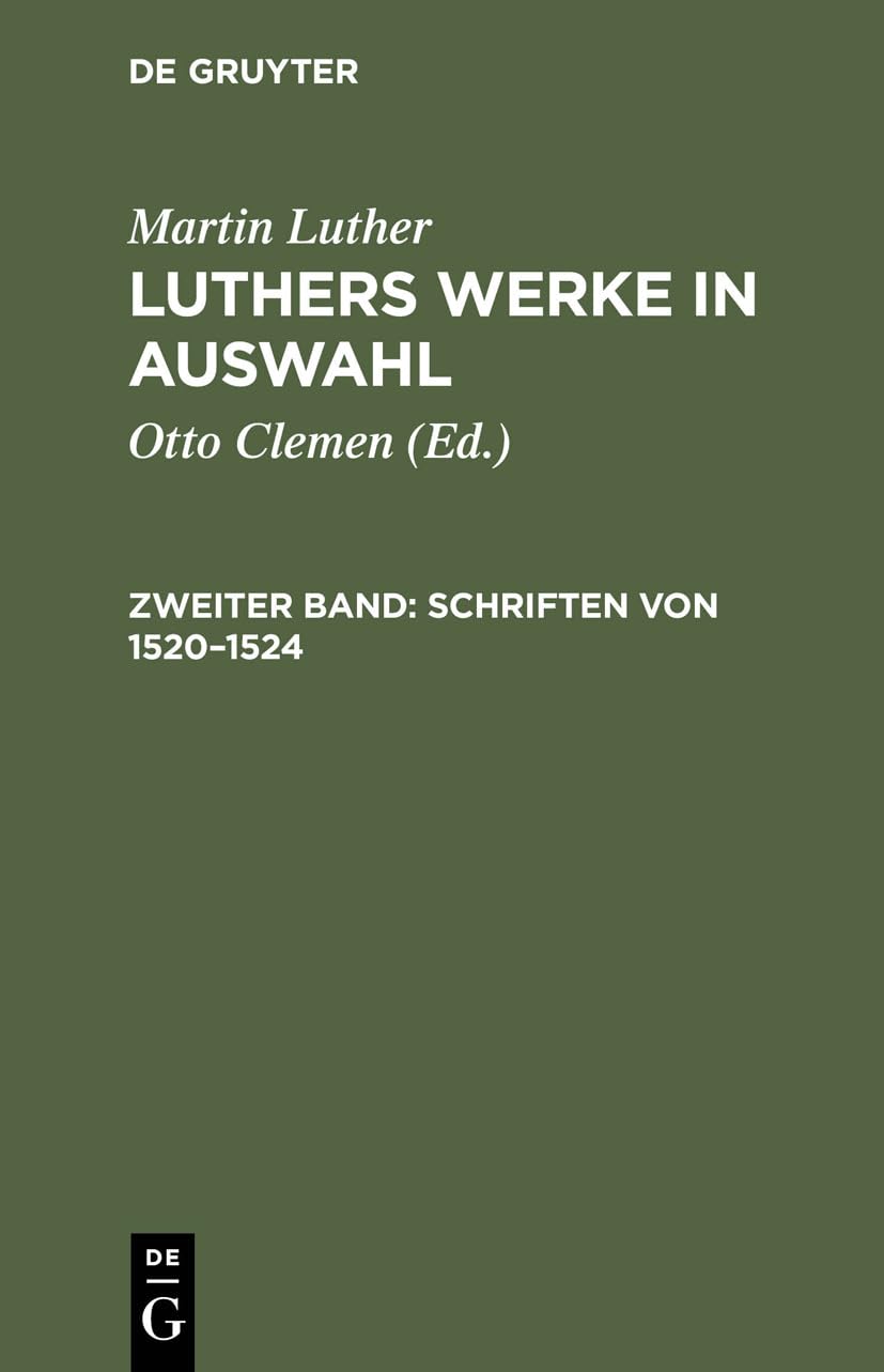 Schriften von 1520-1524 Contemporary literature