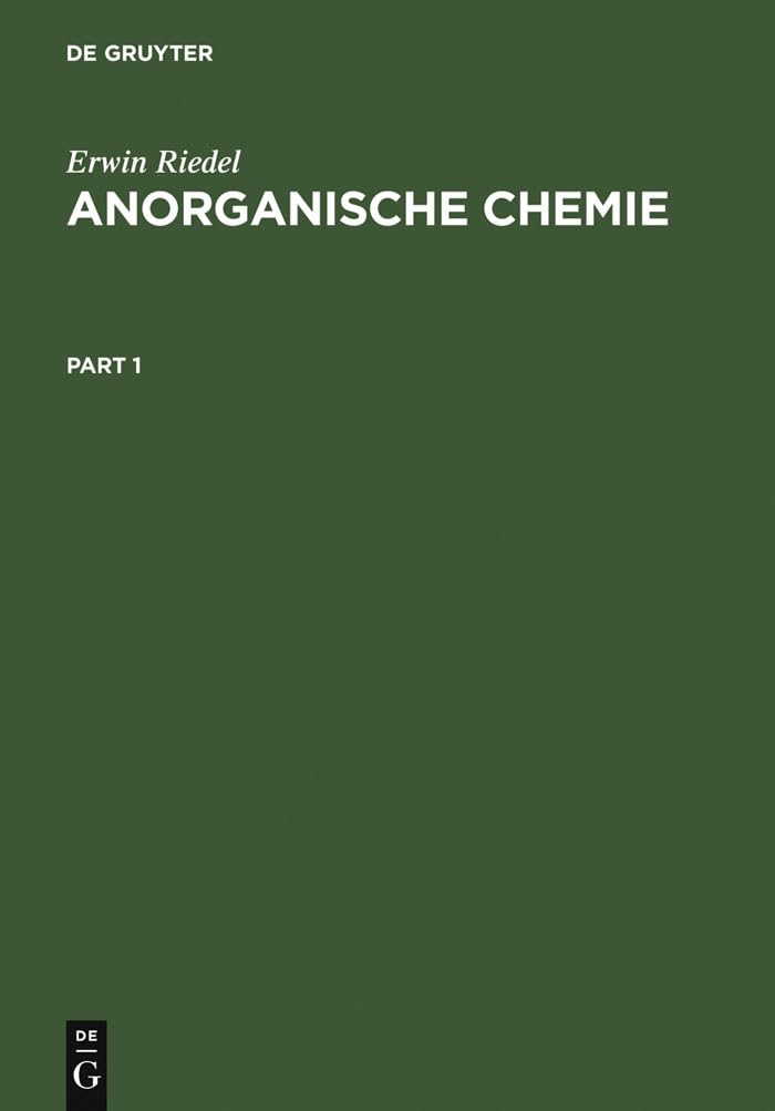 Anorganische Chemie Natural Sciences Books