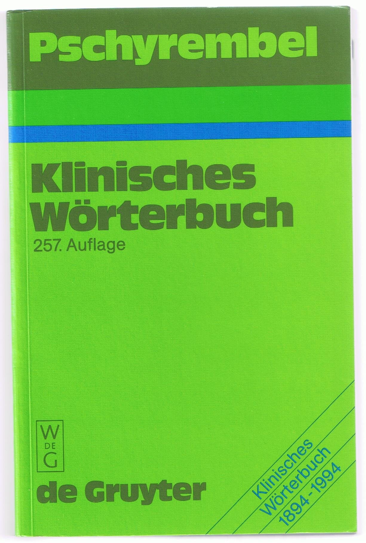 Pschyrembel Klinisches Wörterbuch Medicine