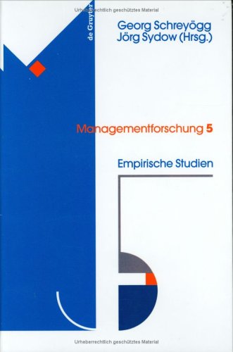 Managementforschung, Bd.5, Empirische Studien Business, Finance & Career