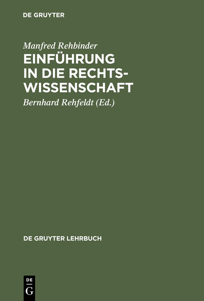 Einführung in die Rechtswissenschaft Law