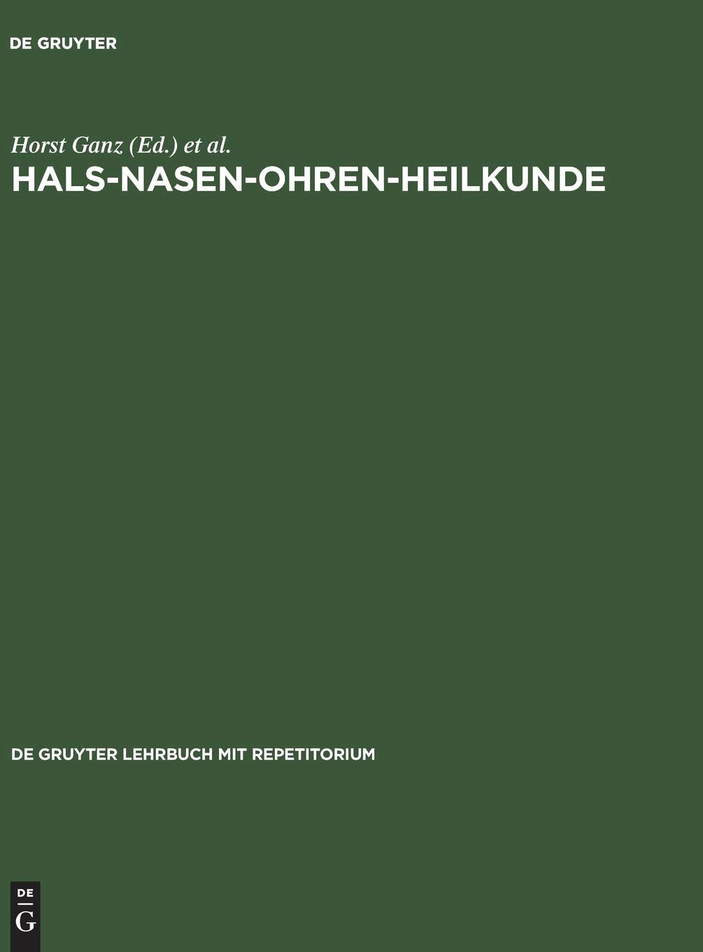 Hals-Nasen-Ohren-Heilkunde Medicine Books