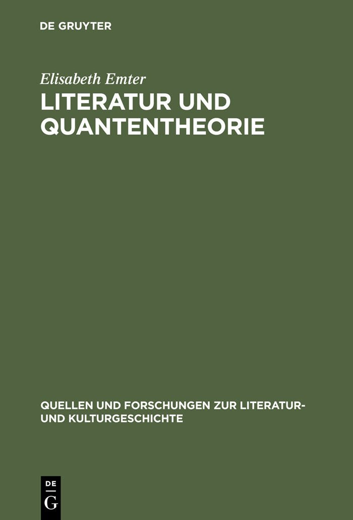 Product Image: Literatur und Quantentheorie