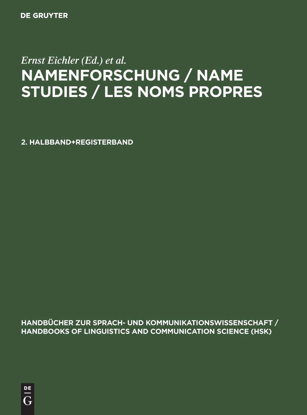 Namenforschung / Name Studies / Les Noms Propres (11) book