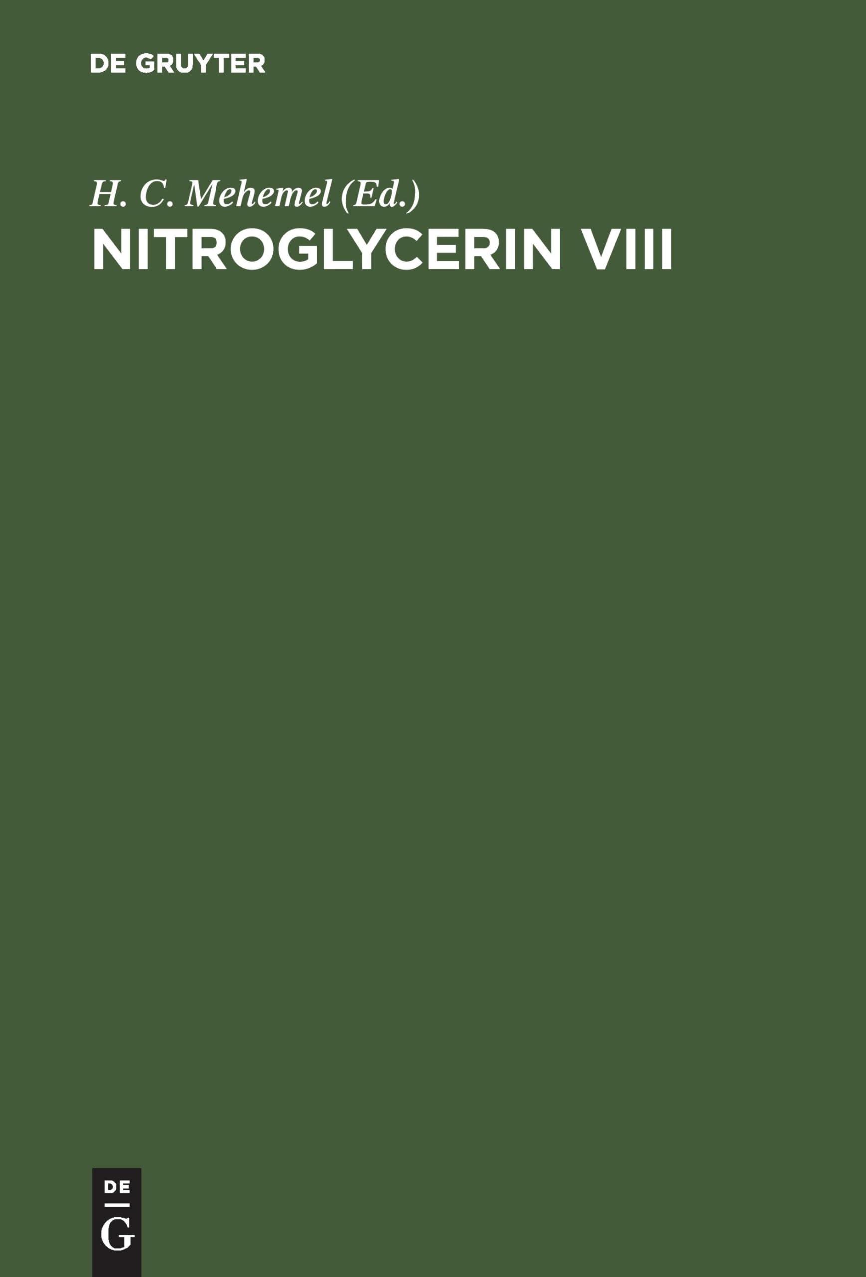 Product Image: Nitroglycerin VIII