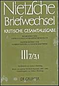Briefe von und an Friedrich Nietzsche Januar 1887 - Januar 1889: Gesamtregister zur dritten Abteilung (Briefwechsel, Band 2) Philosophy