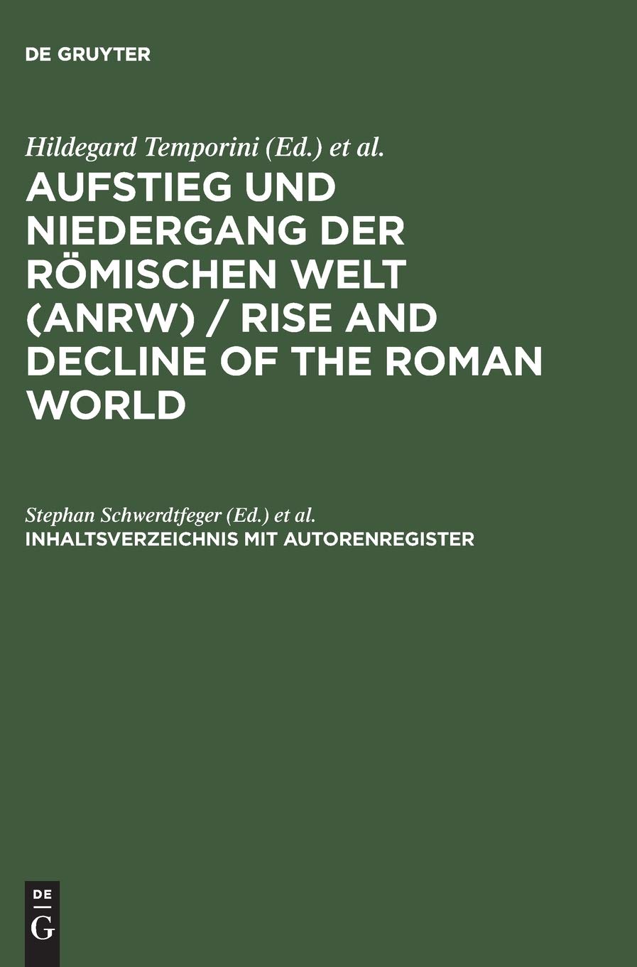 Inhaltsverzeichnis mit Autorenregister Contemporary literature