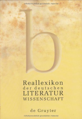 H-O (Reallexikon der deutschen Literaturwissenschaft) Contemporary literature