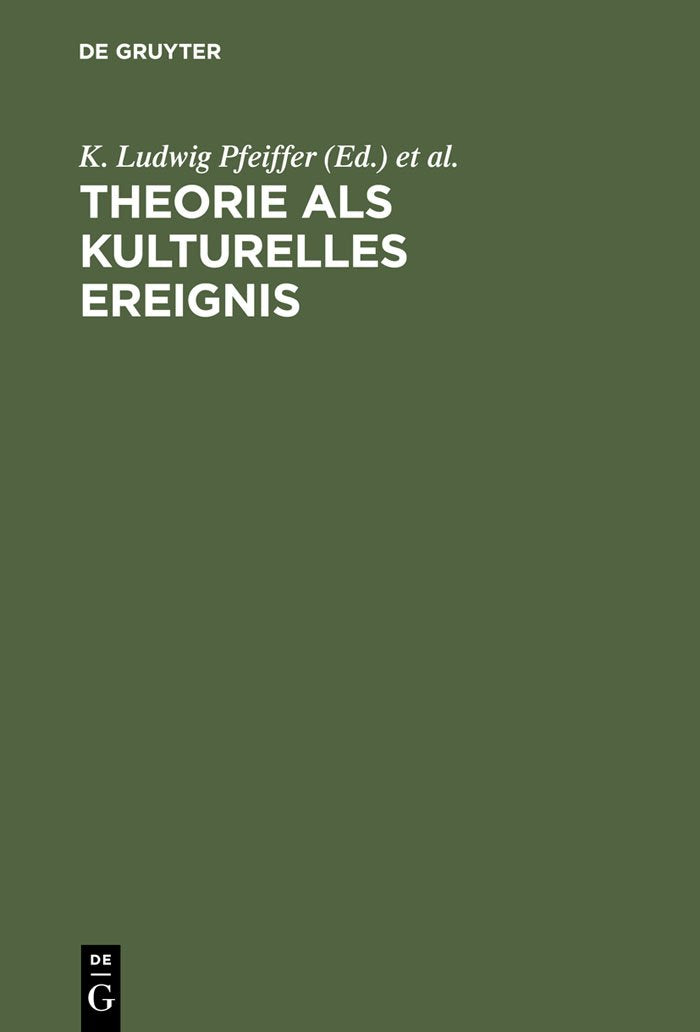 Product Image: Theorie als kulturelles Ereignis
