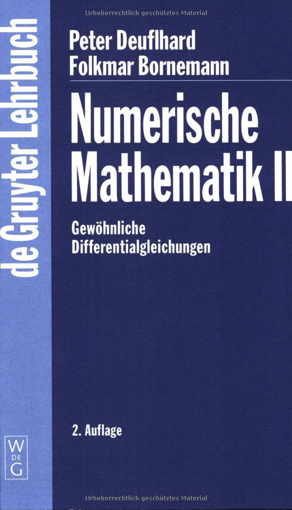 Gewöhnliche Differentialgleichungen (De Gruyter Lehrbuch) Professional & Reference Books