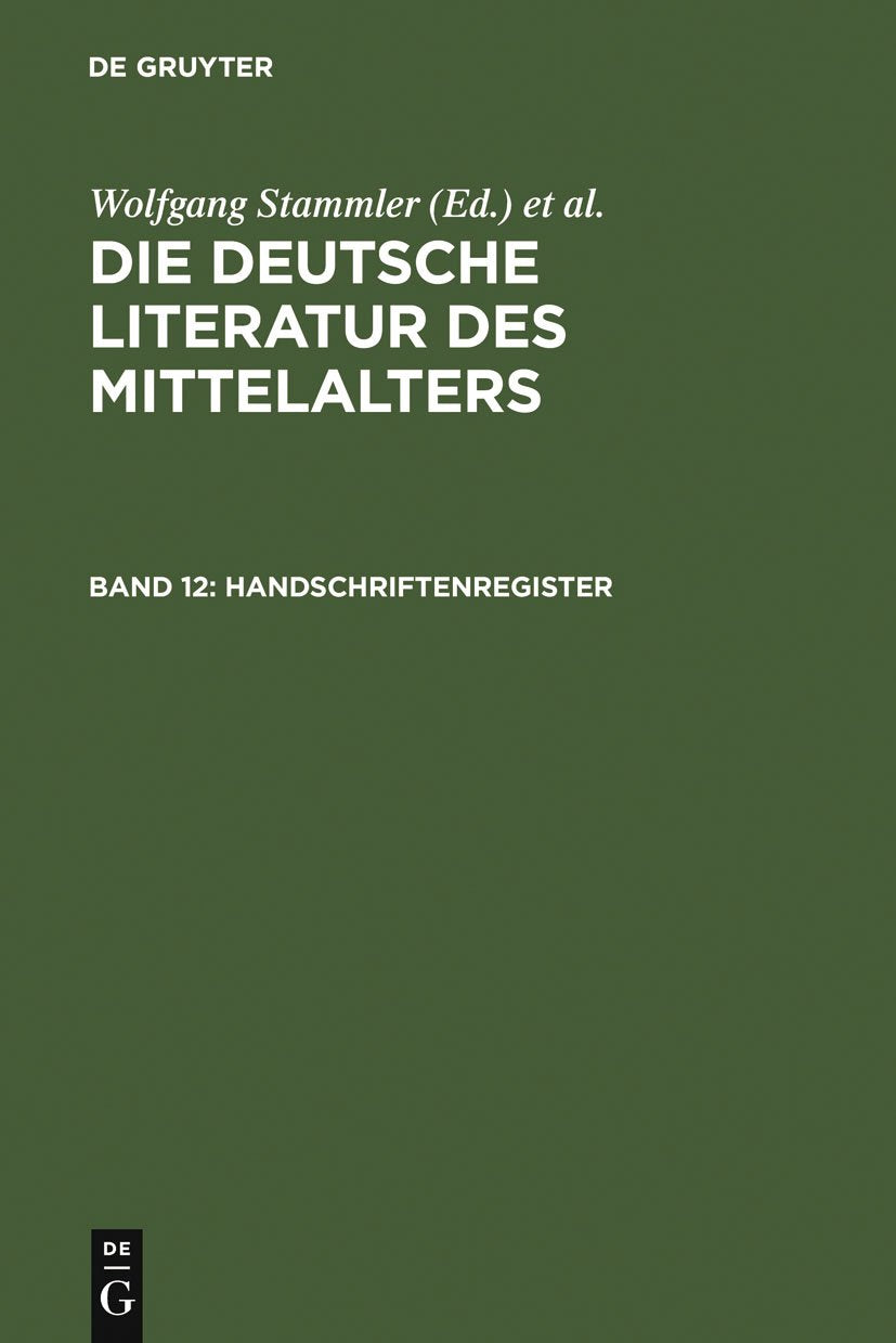 Handschriftenregister Contemporary literature Books