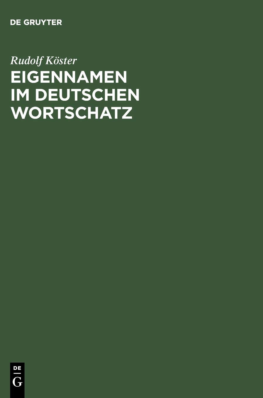 Eigennamen im deutschen Wortschatz: Ein Lexikon Law