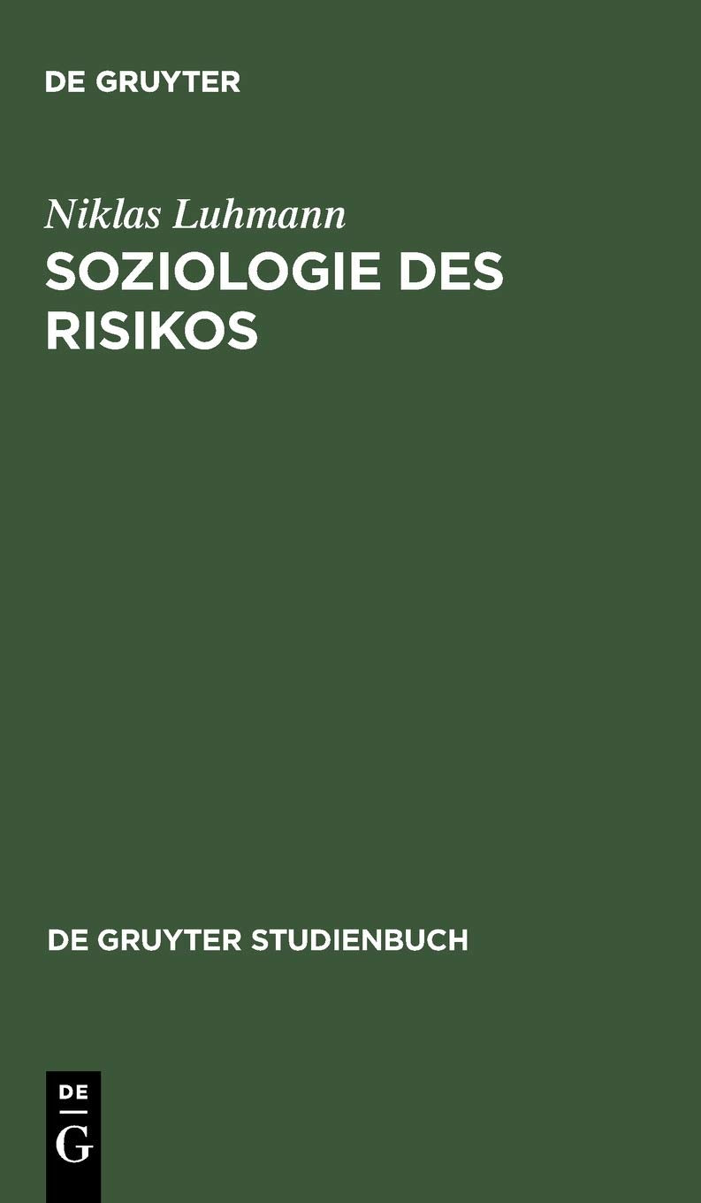 Product Image: Soziologie des Risikos