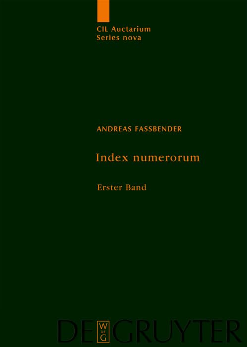 Index numerorum: Ein Findbuch zum Corpus Inscriptionum Latinarum Social Sciences