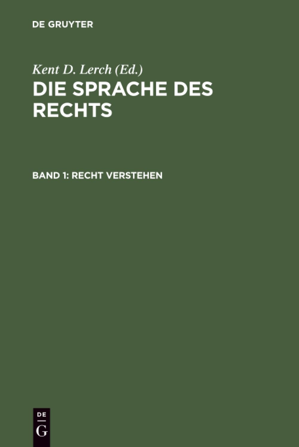 Product Image: Recht verstehen