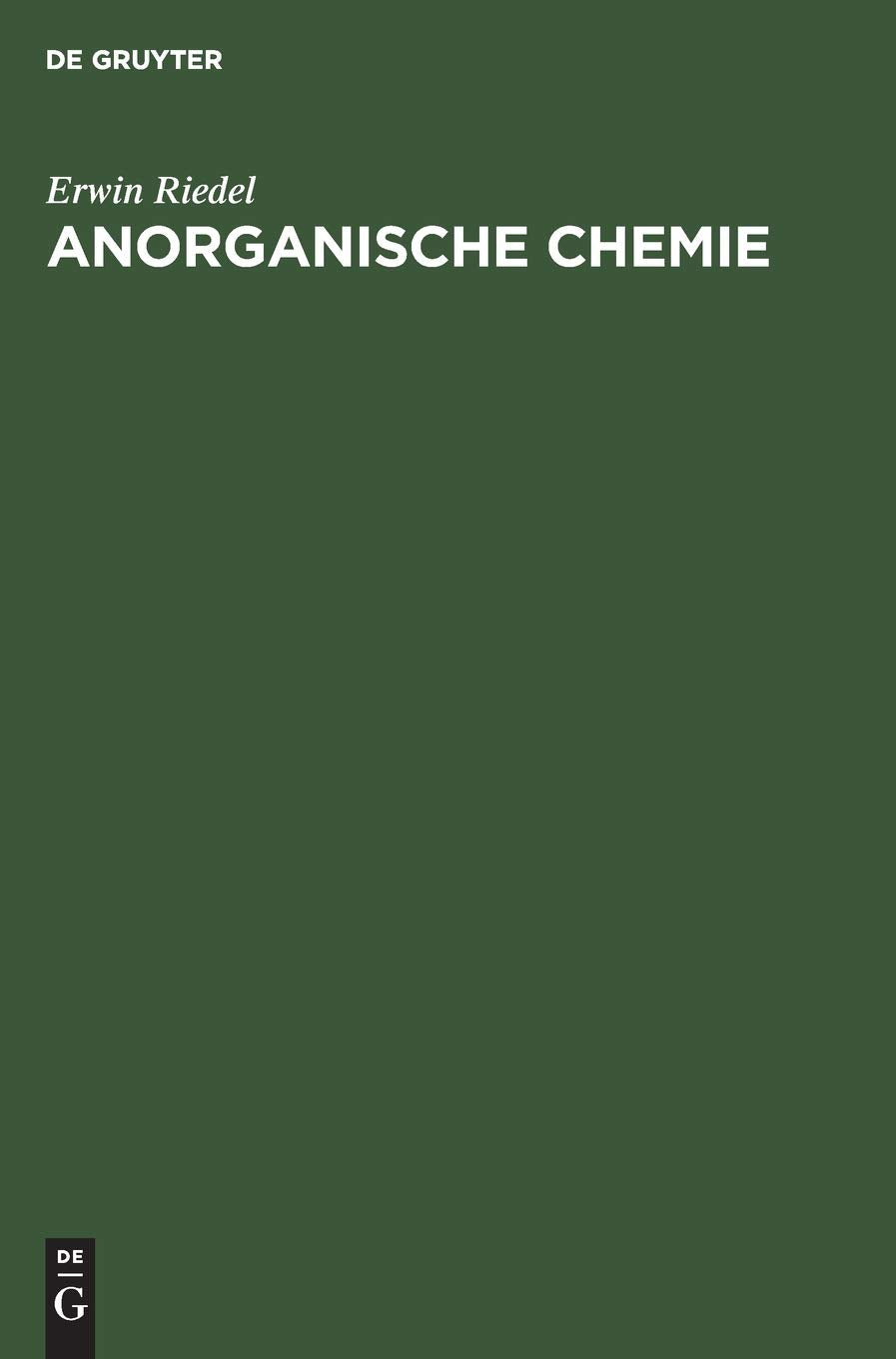 Anorganische Chemie Natural Sciences