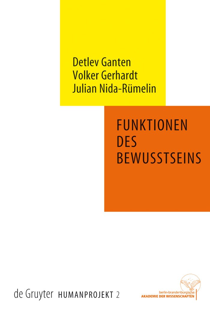 Funktionen des Bewusstseins (Humanprojekt, 2, Band 2) Philosophy