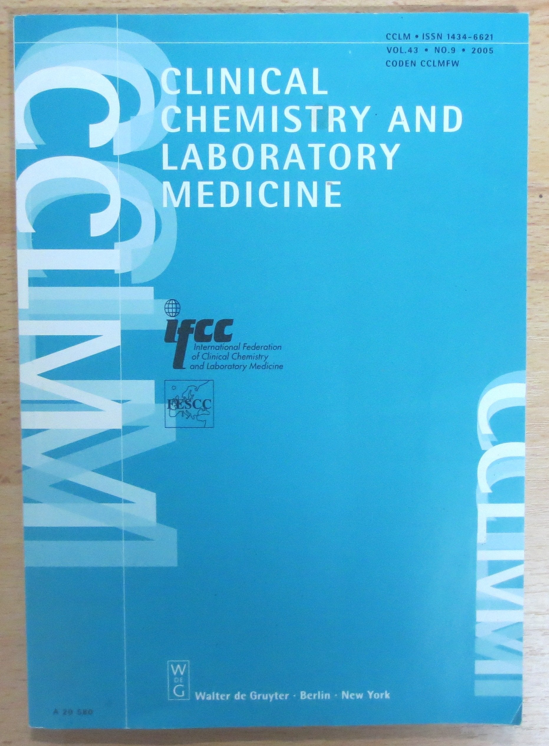 Clinical Chemistry and Laboratory Medicine: Vol 43 Medicine
