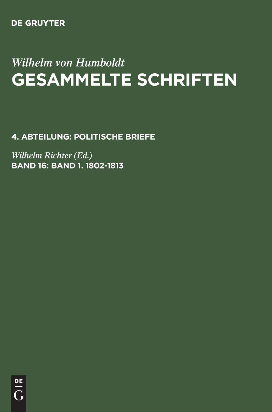 Band 1. 1802–1813: Abteilung Politische Briefe 1802-1813 (Gesammelte Schriften) Law