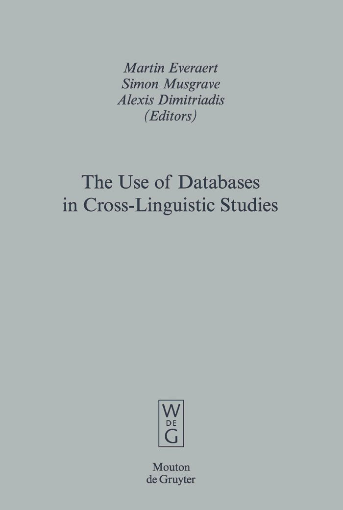 Product Image: The Use of Databases in Cross-Linguistic Studies