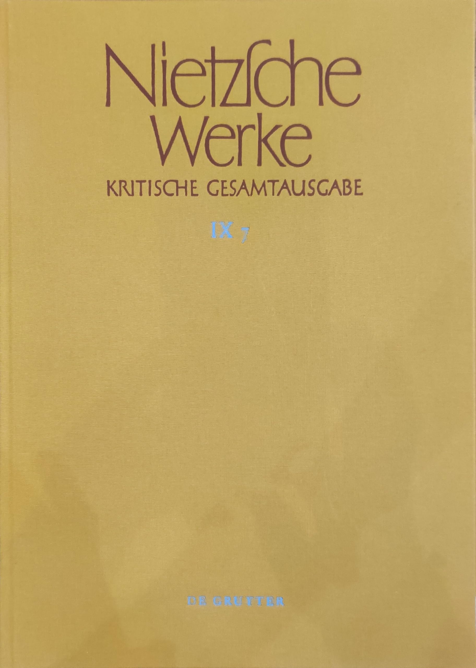Arbeitshefte W II 3 und W II 4 (Nietzsche Werke) Philosophy