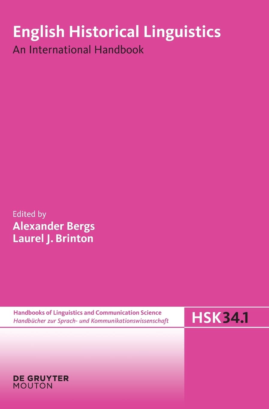 English Historical Linguistics: An International Handbook (1) book