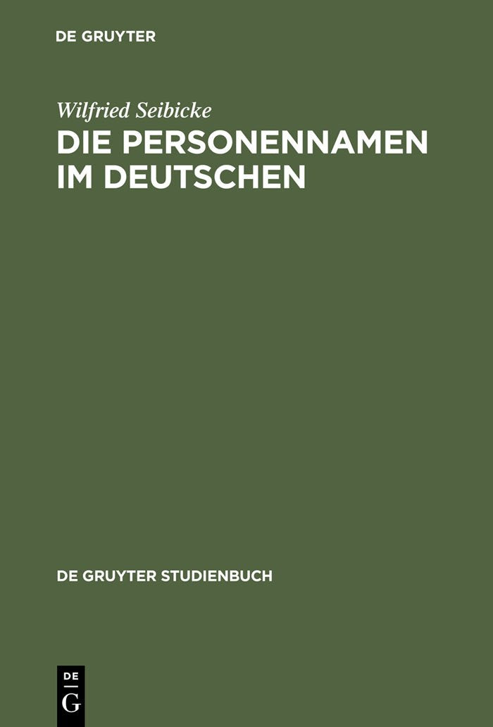 Die Personennamen im Deutschen Law