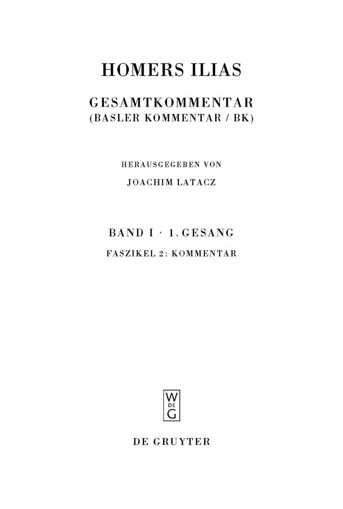 Kommentar (Sammlung wissenschaftlicher Commentare (SWC)) Contemporary literature